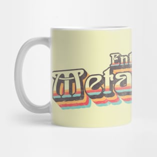 Retro vintage distressed Metaverse design Mug